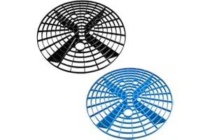 Sylvil 2 PCS Car Wash Bucket Insert, Dirt Guard Bucket Insert Helps Remove Dirt Debris Washing Kit, Detail Grit Trap Filter Cleaning Tool Fits 3-5 Gallon Bucket, Car Accessories (Black+Blue)