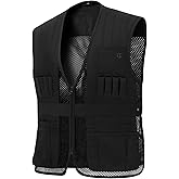 VisionTac Unisex Tactical Shooting Range Vest Breathable with Movable Shoulder Pad for Skeet Trap Clay Shooting