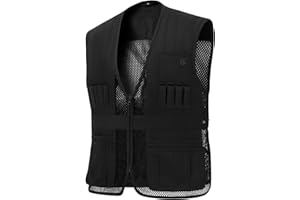 VisionTac Unisex Tactical Shooting Range Vest Breathable with Movable Shoulder Pad for Skeet Trap Clay Shooting