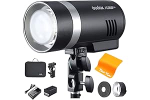 Godox AD300 Pro AD300Pro Flash Strobe Light Outdoor Studio Monolight 300w Photographic Lighting for Canon Sony Nikon Fuji Olympus Panasonic Camera 2.4G TTL 1/8000 HSS Flash, 0.01-1.5s Recycle Time