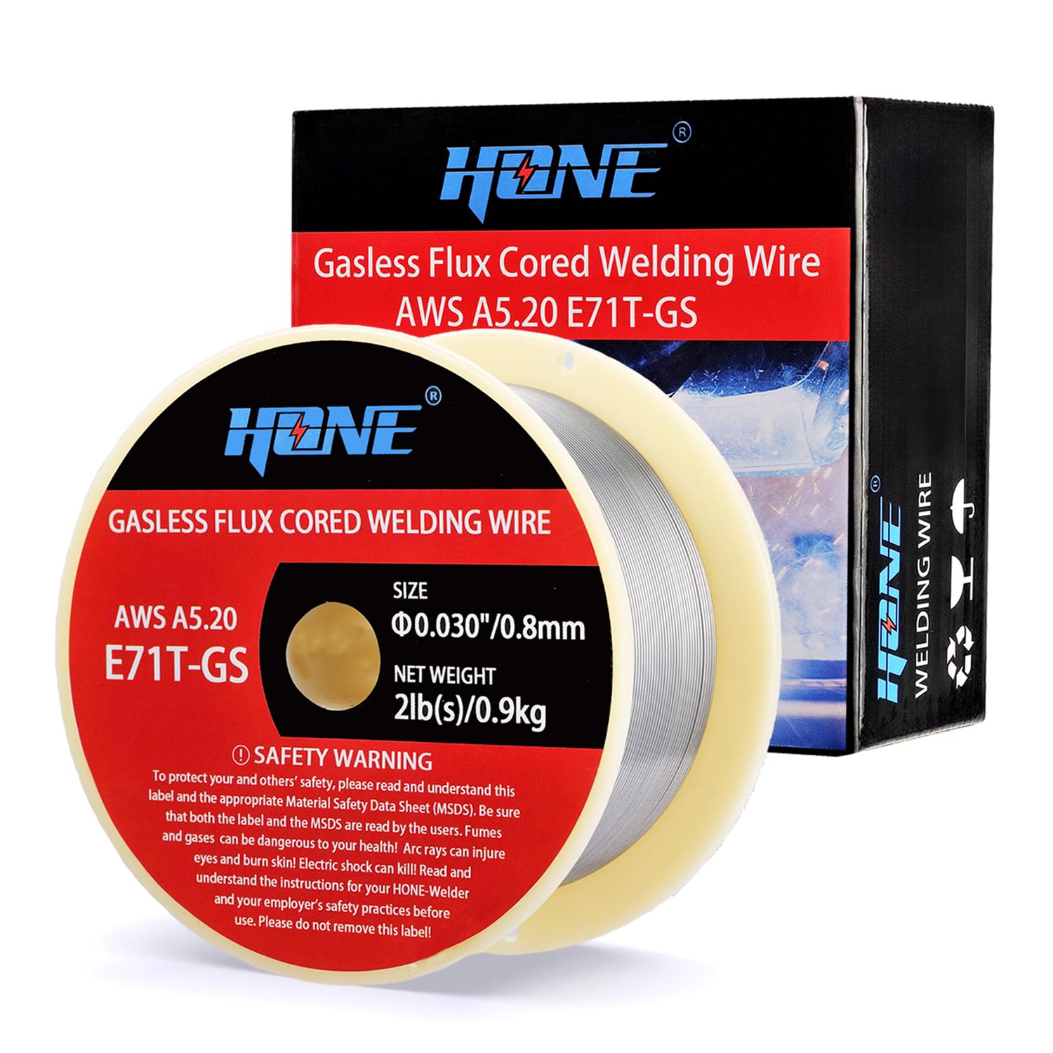 HONE Flux Core Wire .030, 2-Pound AWS E71T-GS .030