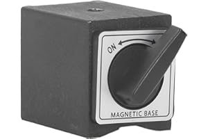 TISSTING Magnetic Base 33lb M5 Threaded Dial V Indicator Holder 1.7 x 1.2 x 1.4in On Off Magnetic Base Stand for Dial Indicator Gauge