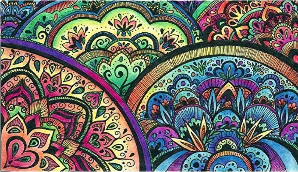 ygghj Jigsaw Puzzles 1000 Pieces For Adults Color Mandala 75Cmx50Cm Kids Wood Jigsaw Puzzles Educational Game Toys Educational