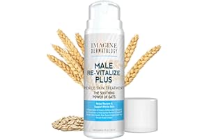 Imagine Dermatology Male Re-Vitalize PLUS - Oats Penile Health Cream for Men - Relieve, Restore and Support Skin - Moisturizer Penile Lotion - Large Value Size (5fl oz/150ml)