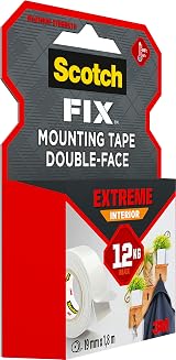 Scotch FIX Extreme Interior Mounting Tape PGS05-1918-P 19mm x 1.8m Grey view 4