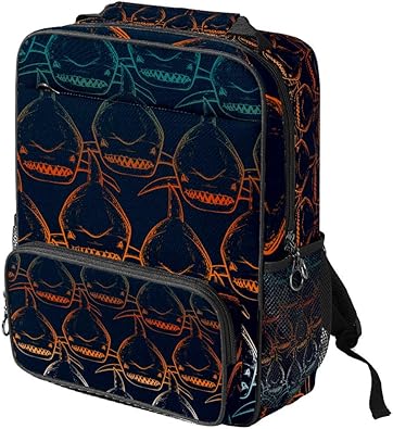 Amazon Mystage バックパック マザーズバッグ サメ シャーク 抽象的 リュック レディース リュックサック メンズ 学生 大人 通学 通勤 旅行 アウトドア 男女兼用 Mystage レディース