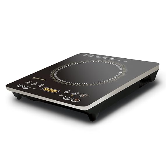 ecHome 2000W Electric Infrared Glass Ceramic Cooker Hob Digital Touch