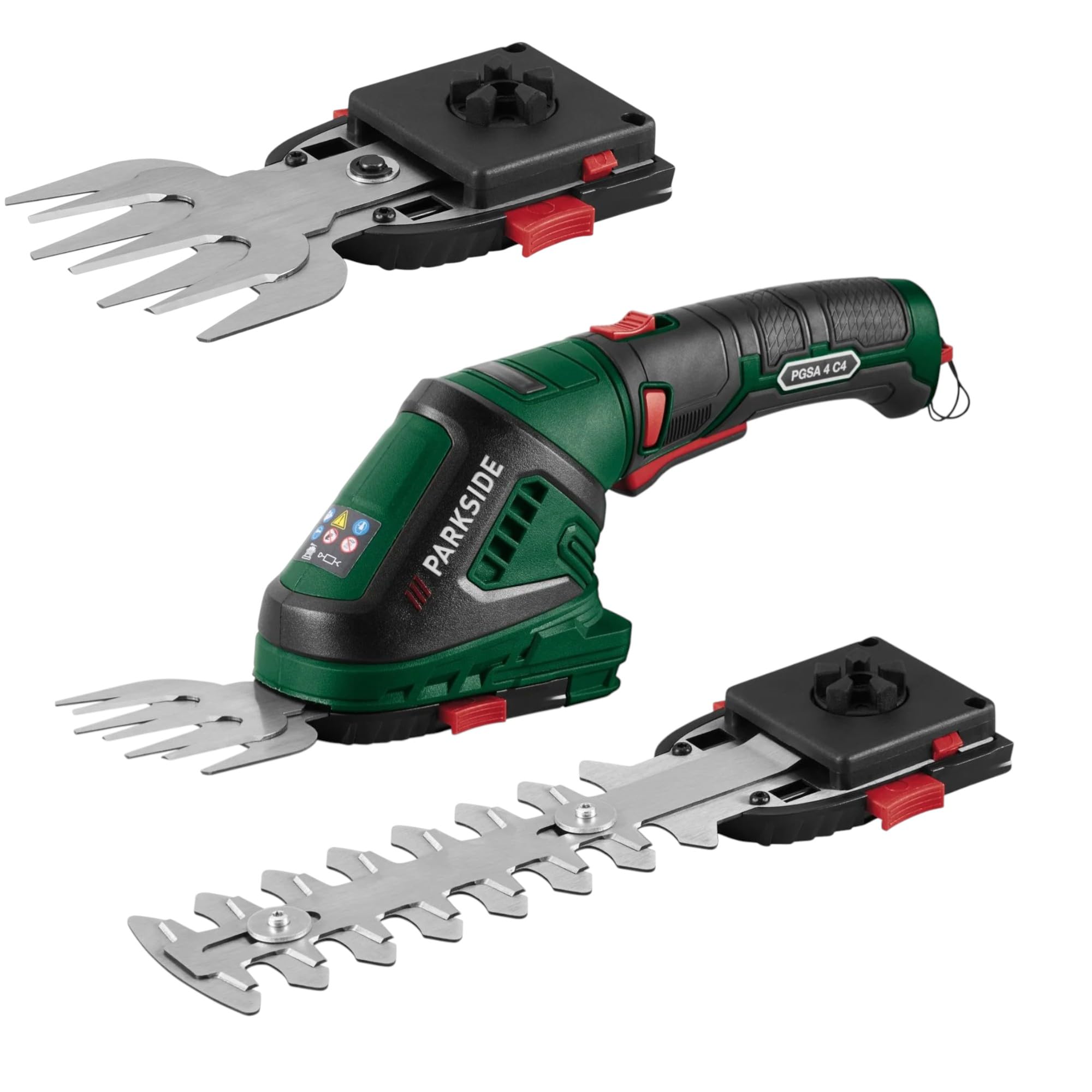 HKM Akku Technik Parkside Cordless Grass and Shrub Shears "PGSA 4", with Rotating Soft Handle, Battery Operated, USB Charger