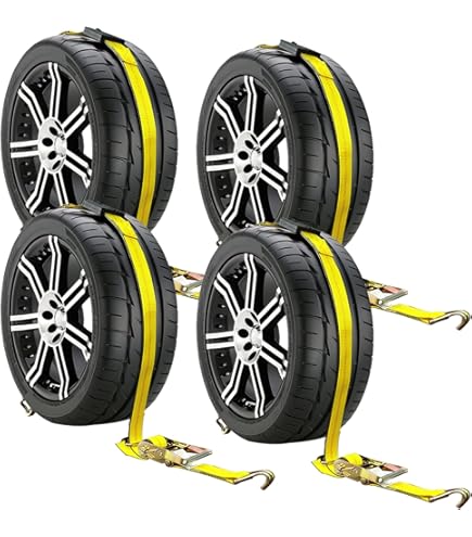 MECCANIXITY Ratchet Strap Hooks - 6613 Lb Capacity Double J Hook 2 Pack