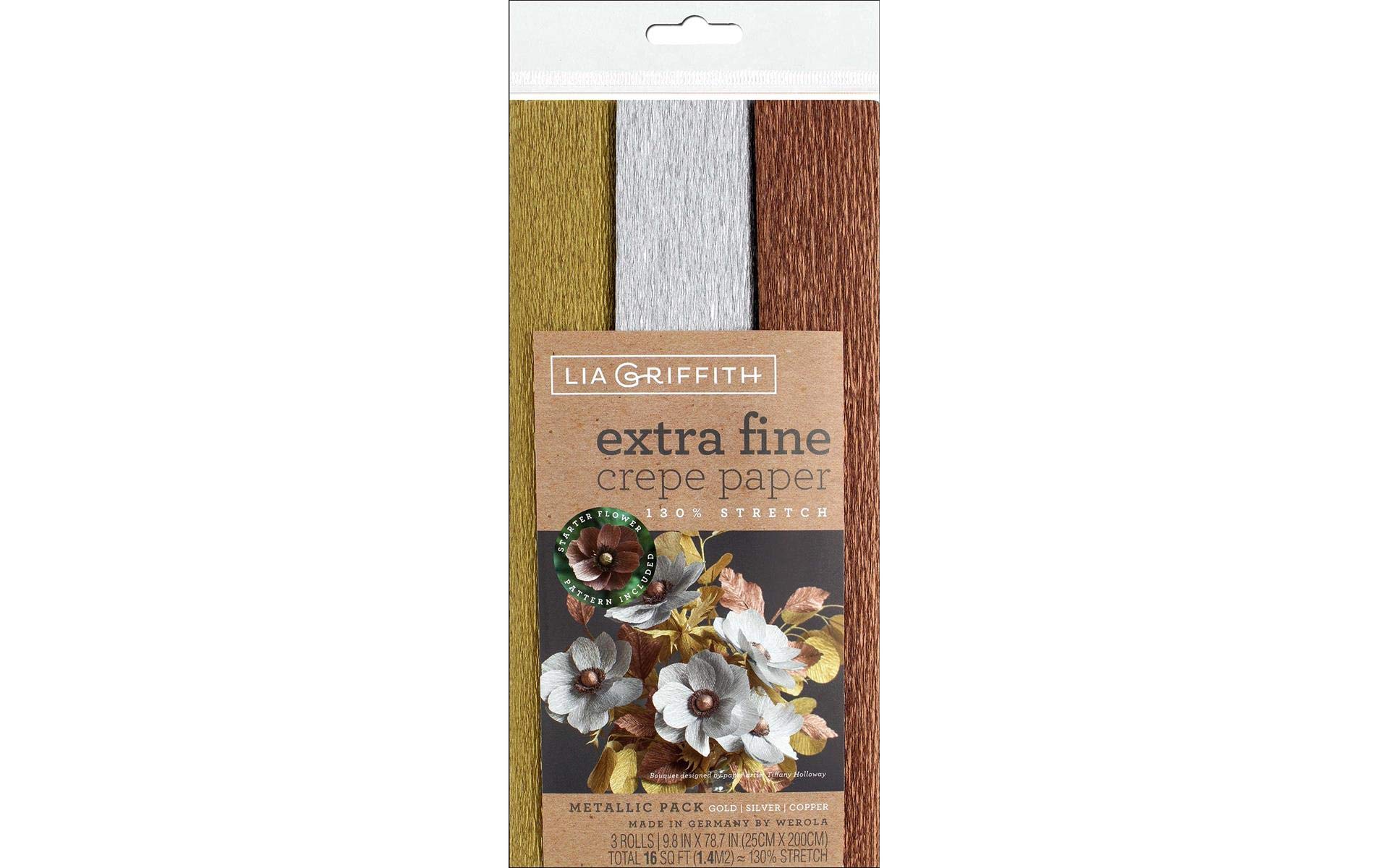 Daler Rowney Extra Fine Crepe Paper, 3, Assorted, 25 X 200CM