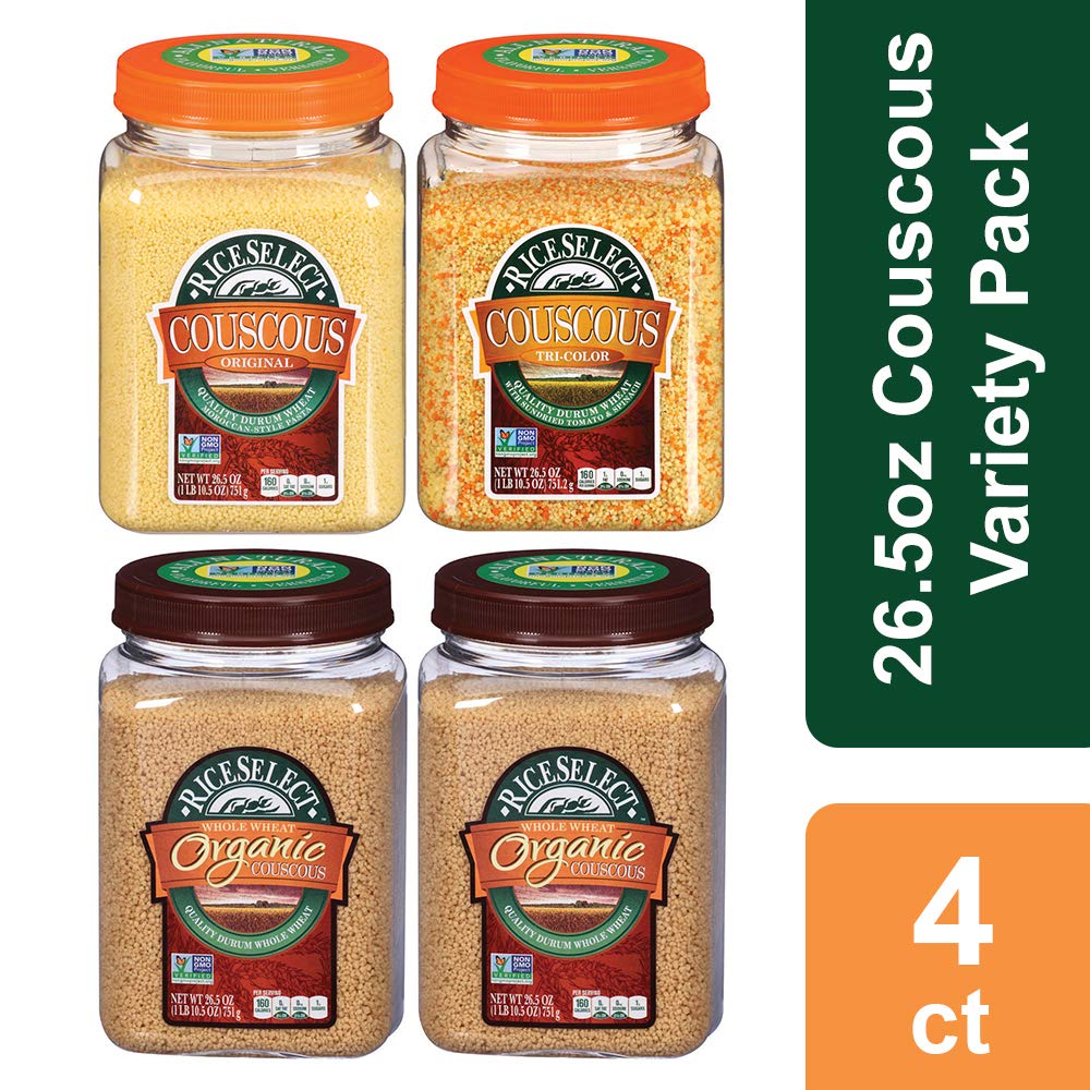 RiceSelect Couscous Variety Pack, 126.8Ounce (Pack of 4