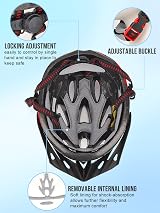 Moplasz Kids Bike Helmet Adjustable 50-59cm Age 3-15 Multi-Sport Safety view 5