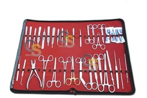 G.S SURGICAL G.S 72 PC US MILITARY FIELD VETERINARY DENTAL INSTRUMENTS SET STAINLESS STEEL