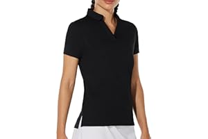 ISEEGZ Women's Golf Shirt Short Sleeve Polo Shirts Lightweight Quick-Dry Workout Daily Work Shirts Tops for Women