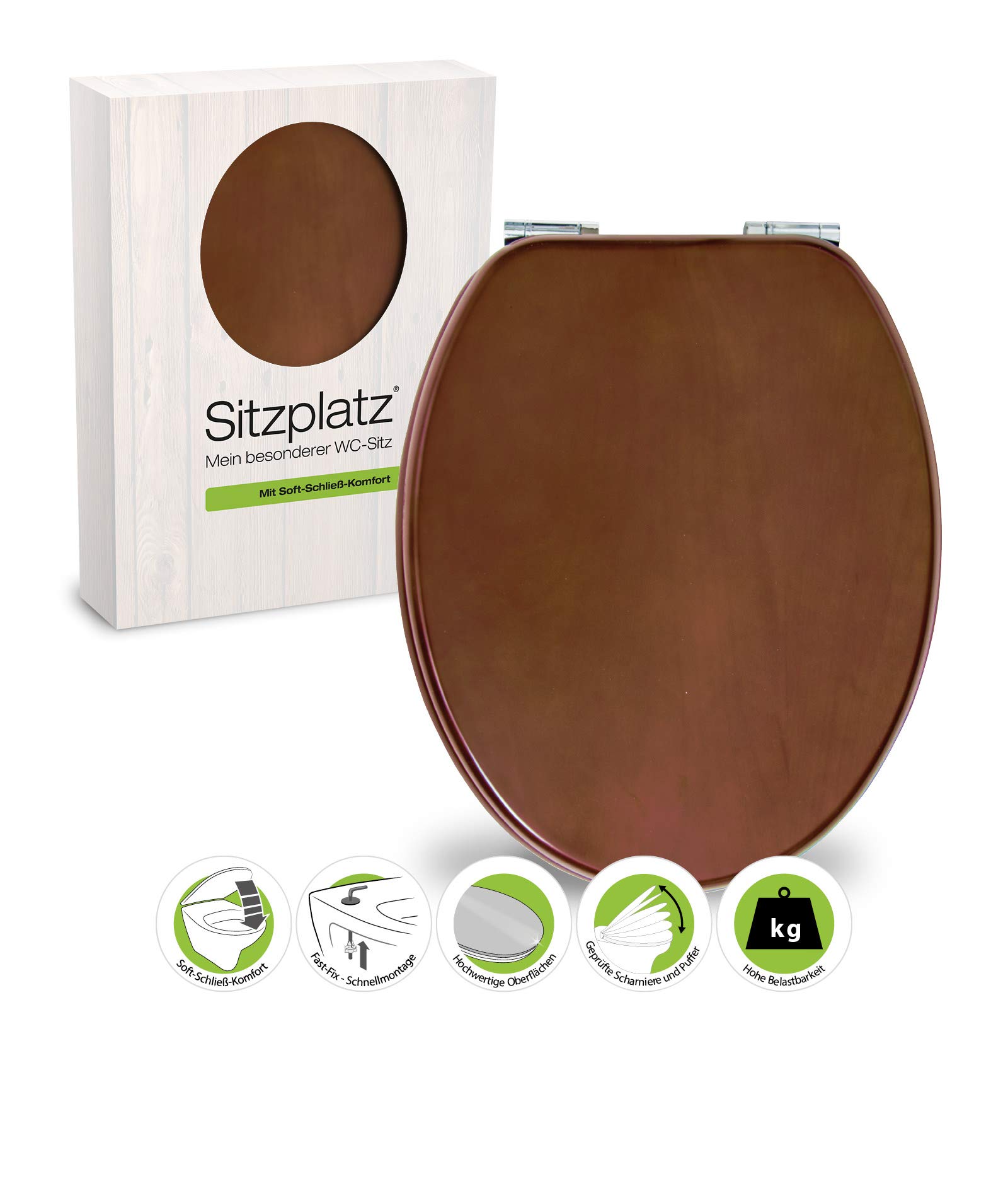 Venezia Toilet Seat with Soft-Close Comfort and Fast Fix Mechanisms, 40307 8