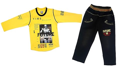 black jeans yellow shirt