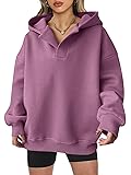 ANRABESS Womens Oversized Hoodies V Neck