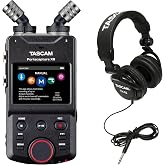 TASCAM Portacapture X6 Recorder and Studio Headphones Bundle