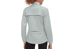 Little Donkey Andy Women's Lightweight Waterproof Cycling Jacket with Removable Sleeves for Biking Running Golf