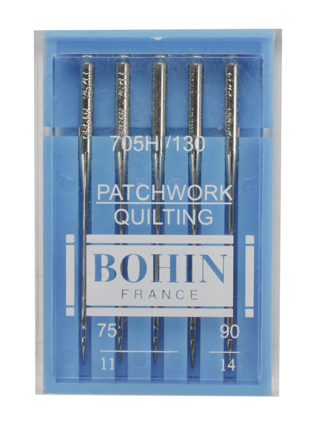 Bohin machine Needles Quilting 75/90, Silver