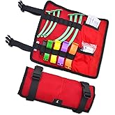 Lightning X Products Oral & Nasal Airway Roll Kit - Berman OPA, NPA, CPR Mask and Gear Bag for EMT Trauma First Aid Medic Kits