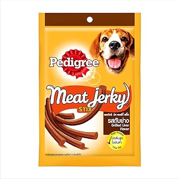 Pedigree Meat Jerky Stix Adult Dog Treat, Grilled Liver, 60g Pack