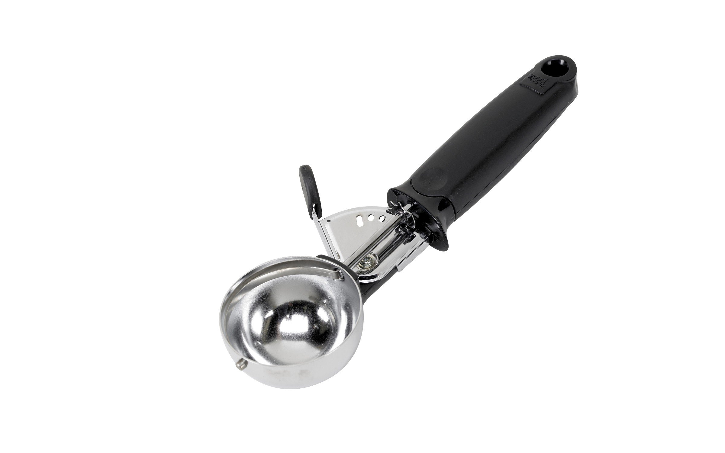 Photo 1 of Good Cook Ice Cream Scoop, Deluxe Trigger,Black & Silver,Medium,16660