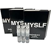 Yves Saint Laurent MYSLF LE PARFUM YSL Sample Spray Perfume Trial Size Partially Filled Vials 1.2 ml / 0.04 fl oz (set of 3)