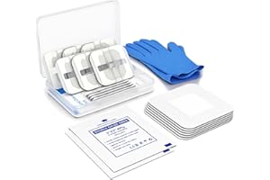 ZHIUGUZILLA 20-Piece Set Zip Stitch Wound Closure Kit - 6 Pc Butterfly Bandages for Emergency Laceration Closures - Free Surgical Repairment - Quikclot - First Aid Wound Care Christmas Gifts (White, 6 PC)