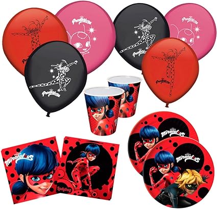Amazoncom Party Supplies Pack Miraculous Ladybug Plates