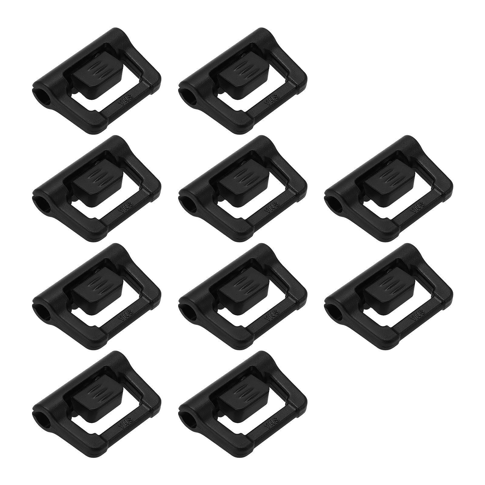 VGOL 10PCS Camping Tent Poles Hooks Tent Sky Hooks Plastic Hook Aperture 4.8mm Slide Width 18mm for Outdoor Camping Awnings Hanging Lights