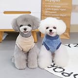 SMALLLEE_LUCKY_STORE Pet Ribbed Fleece Jumpers XS S Dog Cat Pullover view 9