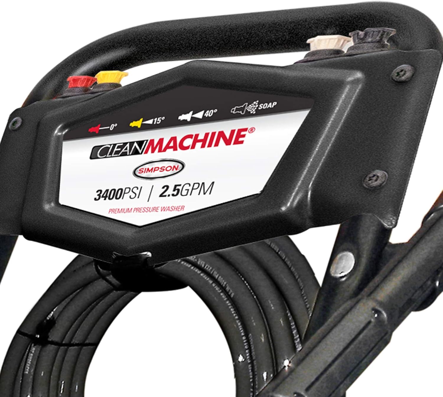 Simpson Cleaning CM61083 3400 PSI at 2.5 GPM Clean Machine Cold Water Residential Gas Pressure Washer, Natural: Garden & Outdoor