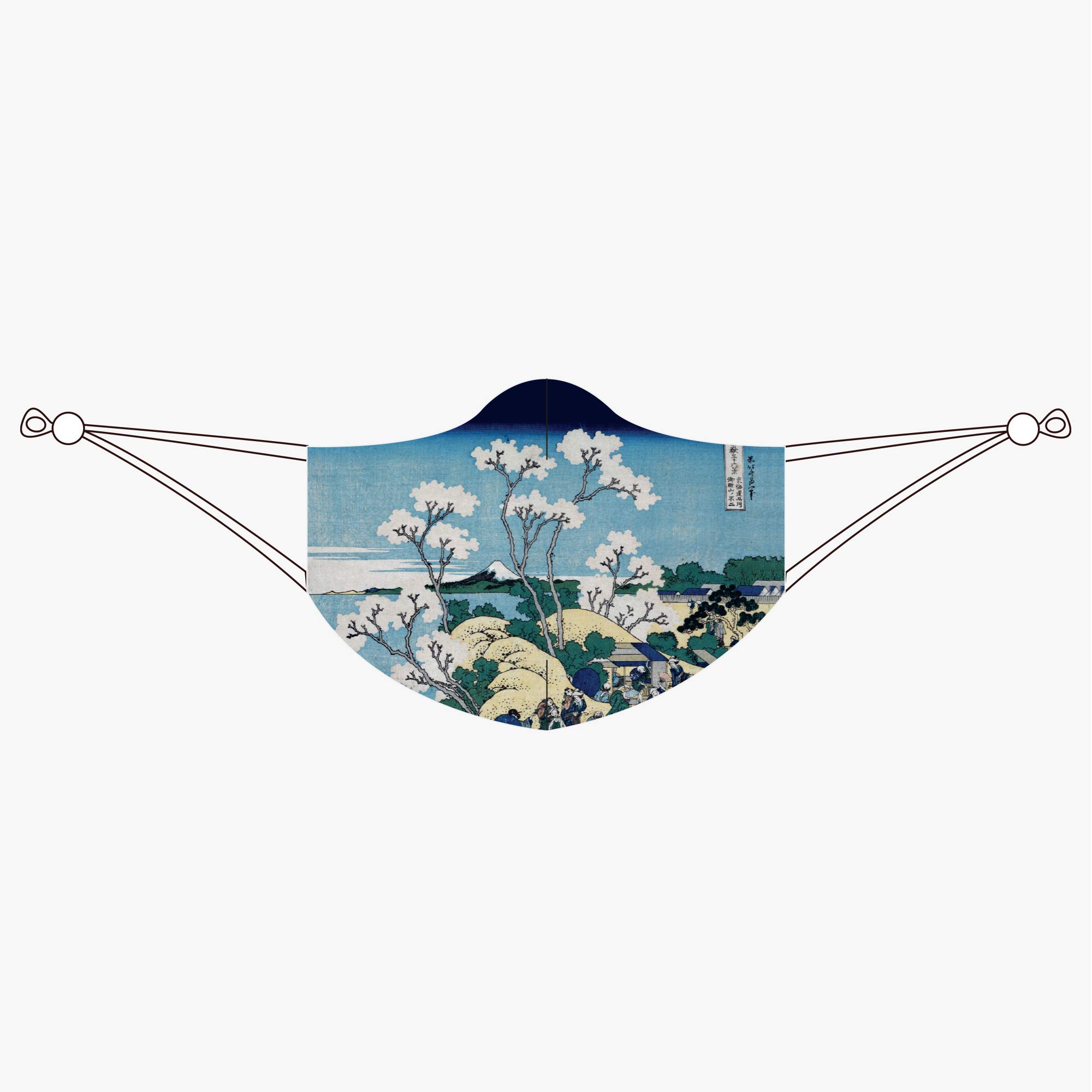 LOQI KATSUSHIKA HOKUSAI Face Mask - Fuji from Gotenyama