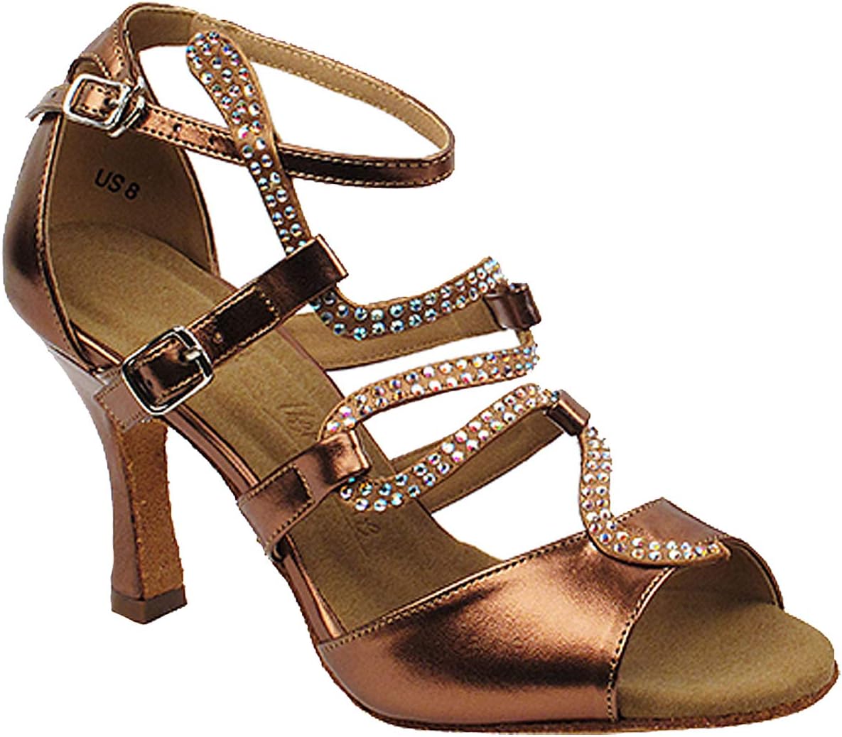 Women's Ballroom Dance Shoes Tango Wedding Salsa Shoes Sera7017EB Comfortable-Very Fine 2.5"[Bundle of 5]