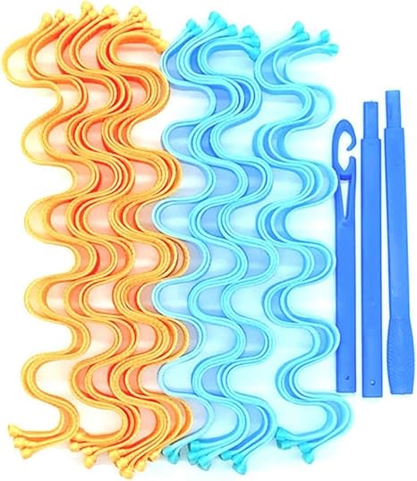 Amazon Co Jp スパイラルヘアアイロン ヒートなしdiyヘアスタイリングツール スパイラルカーリングスタイリングキット ほとんどのヘアスタイルに適しています B ホーム キッチン