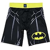 INTIMO DC Comics Batman Boxer Briefs Men's Super Hero Suit and Bat Signal Logo Snug Fit Underwear