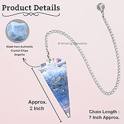 Angelite Orgone Pendulums for Divination and