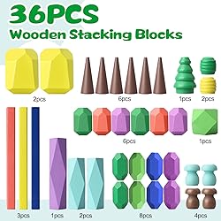 Toys for 3 Year Old Boys Girls, 36 PCS Colorful