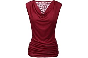 Zeagoo Tank Top for Women Dressy Tops Sleeveless Shirt Stretch Blouse with Side Shirring
