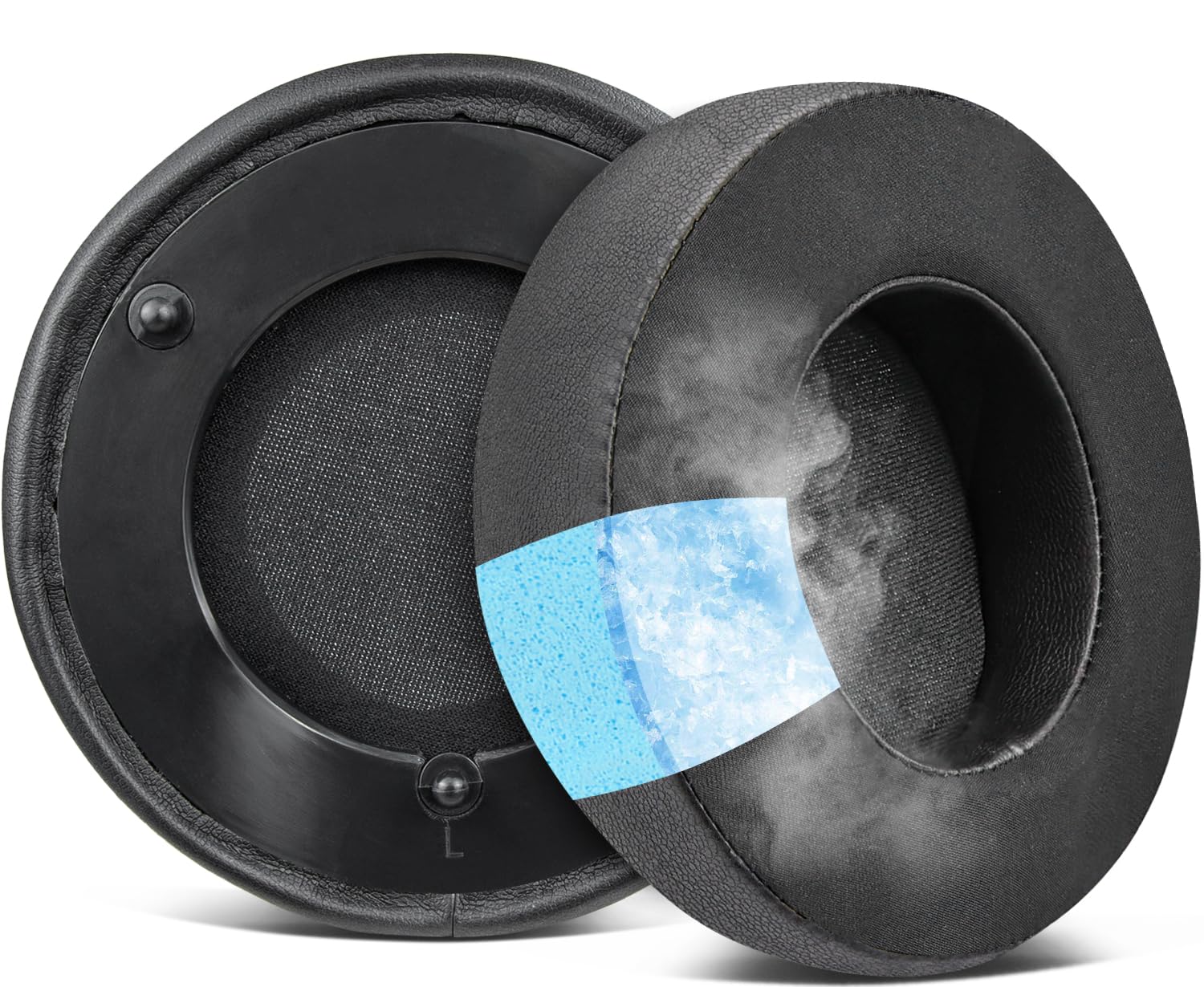SOULWIT Cooling-Gel Earpads Replacement for Razer ManO'War, Man O' War 7.1, Man O War Tournament Edition Gaming Headset, Ear Pads Cushions with High-Density Noise Isolation Foam