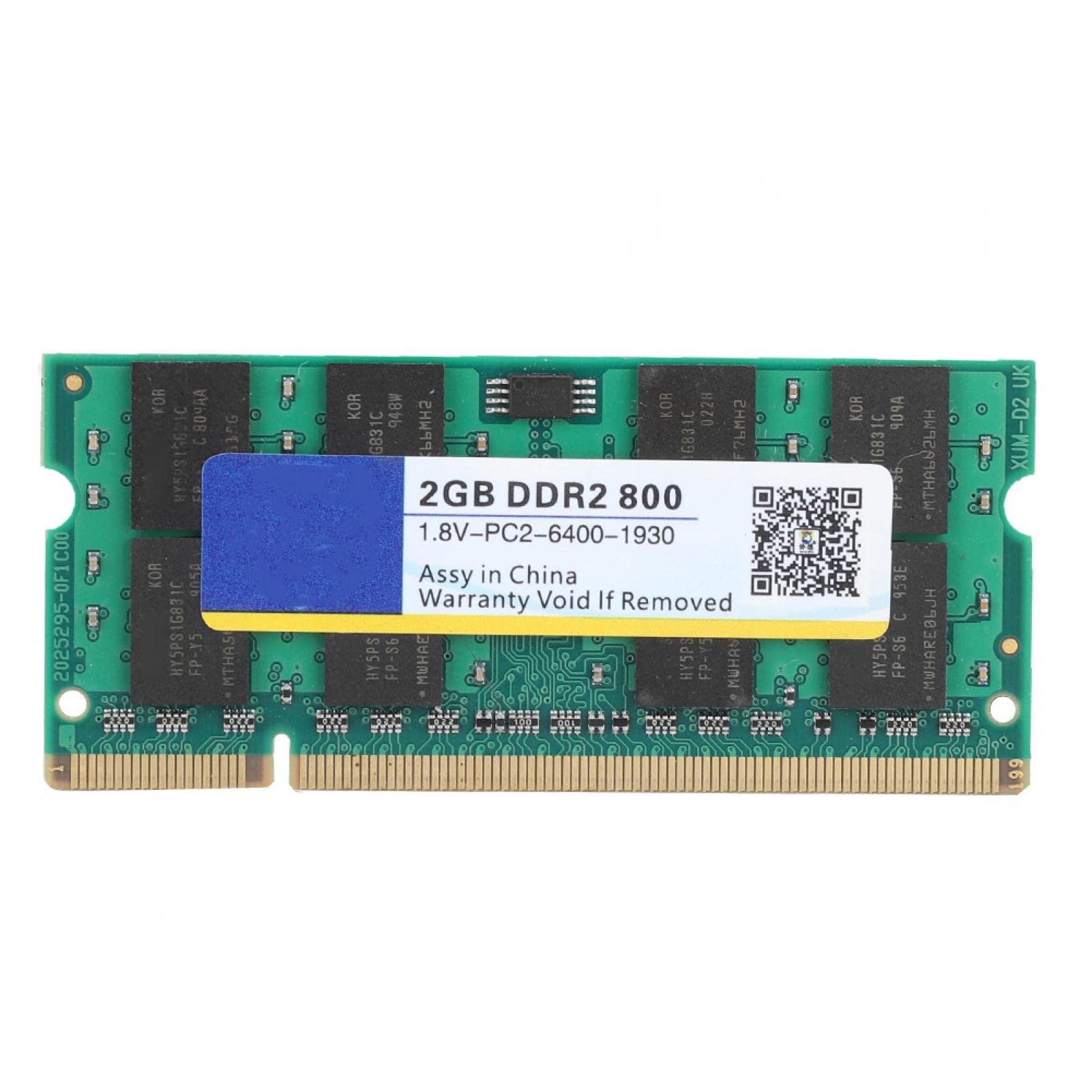 DDR Memory, DDR 200Pin, Laptop Ram, Laptop Memory Bank, DDR2 800Mhz 2G 1.8V 200Pin for Laptop High Running Speed Memory RAM Fully Compatible