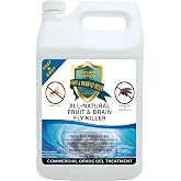 Natural Armor Drain Fly &amp; Fruit Fly Killer (128oz Gallon) | Commercial Drain Treatment for Indoor Drains - Eliminates Drain Flies, Fruit Flies, Gnats &amp; Sewer Flies - Septic Safe