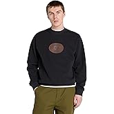 Timberland mens Leather Badge Crewneck Sweatshirt