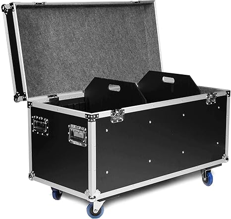 TEGO PRO 27224 Universal Case II, 120 cm Transportcase Tourcase mit Rollen und 2 Trennwänden, 121,5 x 60 x 77,5 cm