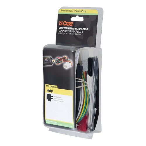 CURT 56192 4-Pin Trailer Wiring Harness For Acura MDX - Vehicle Side Connector With Dust Cover