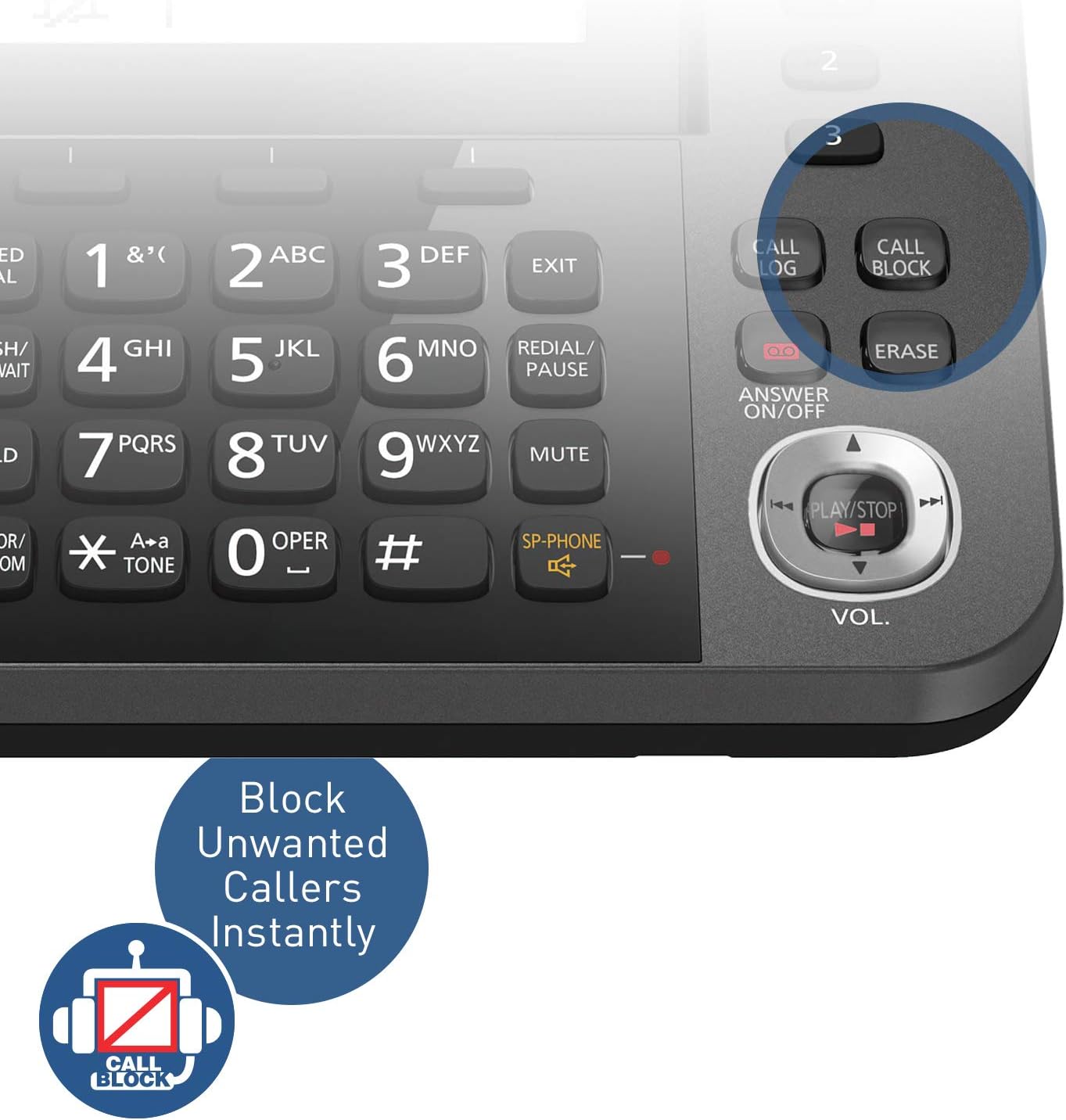 Panasonic KX-TGF352M Corded/Cordless 2 Handset Landline Telephone : Electronics