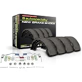 PowerStop Rear Service Brake Shoes for Ford Escape 2008-12 |Mazda Tribute 2008-11 |Mercury Mariner 2008-11 - Service Brake Shoe Replacement with Hardware, SSH936L