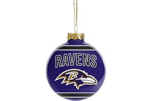 FOCO NFL Glass Ball Ornament - Limited Edition Christmas Ball Ornament - Show Your Team Spirit with Officially Licensed Fan G