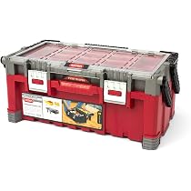 Keter 18 Inch Cantilever Tool Box - Portable Organizer With Removable Bins - View #3